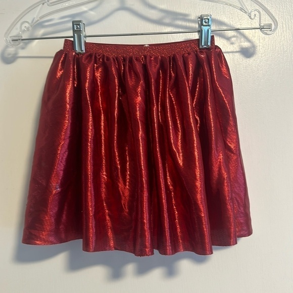 EUC: H&M  Red Christmas lined Skirt Size 2-4 - Picture 1 of 5